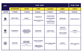 tabela lista atrakcji event dzień kobiet motorpol Wrocław
